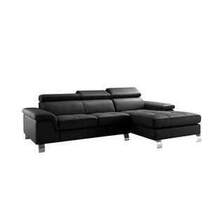 Vente-unique Ecksofa Leder MISHIMA Ecke Rechts  