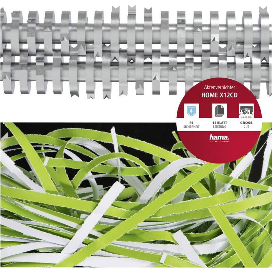 hama Destructeur de documents destruction par particules 4 x 40 mm 21 l  