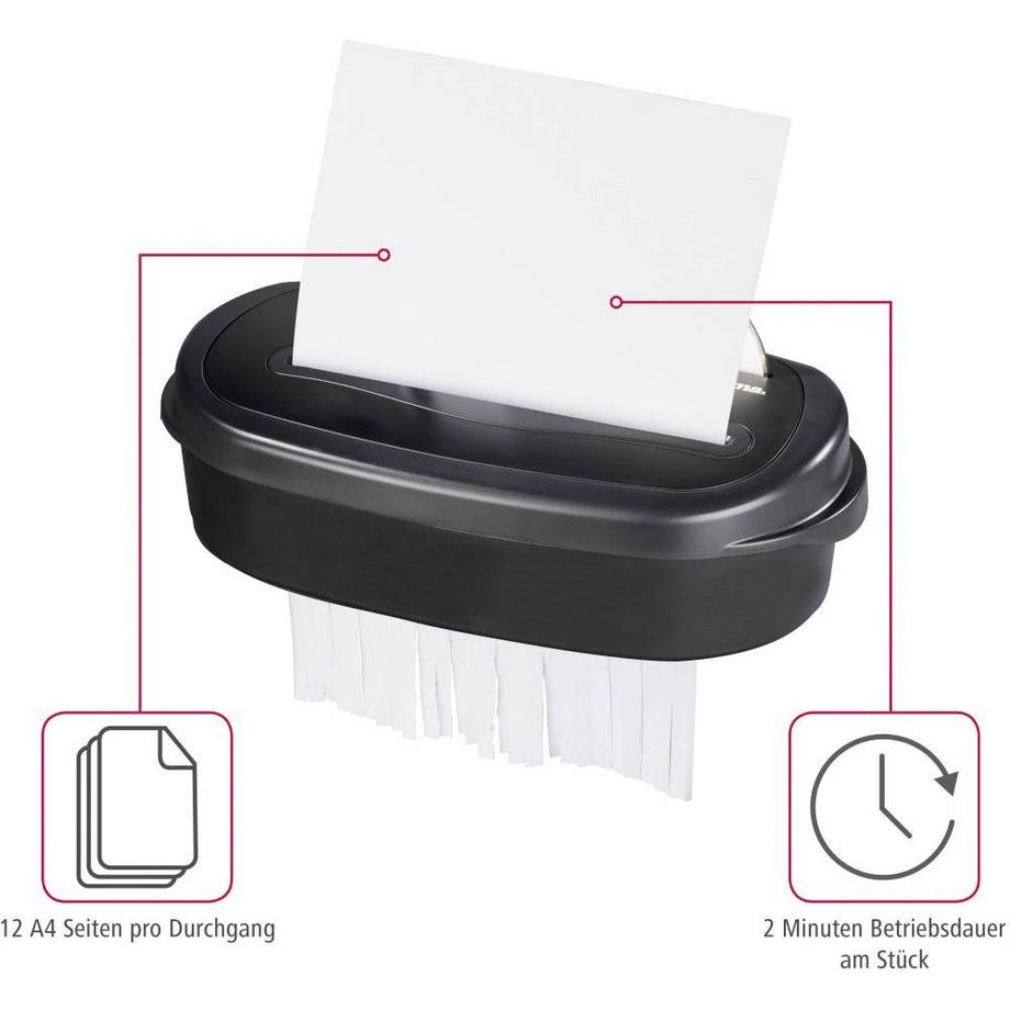hama Destructeur de documents destruction par particules 4 x 40 mm 21 l  