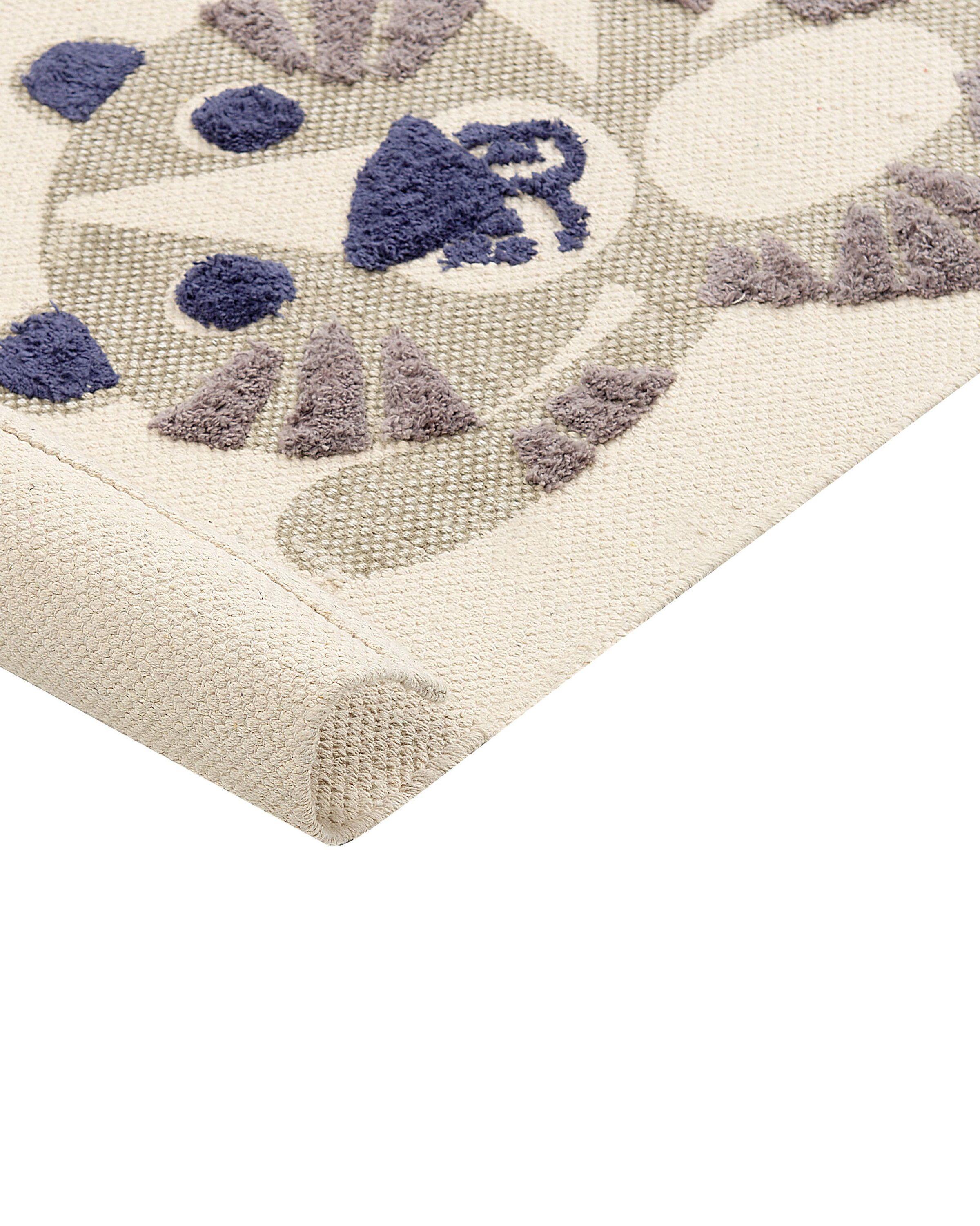 Beliani Tapis enfant en Coton Moderne SINGKIL  