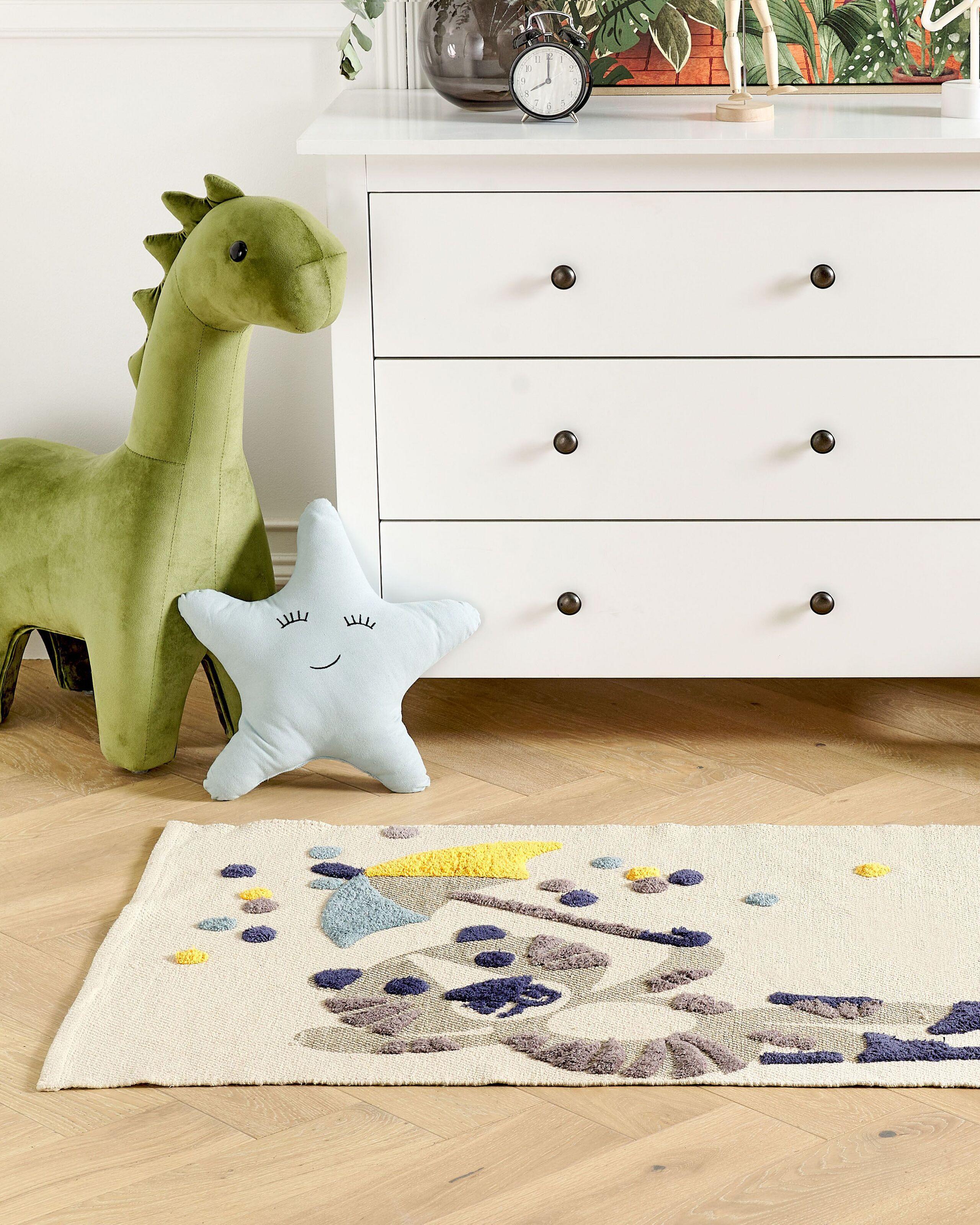 Beliani Tapis enfant en Coton Moderne SINGKIL  