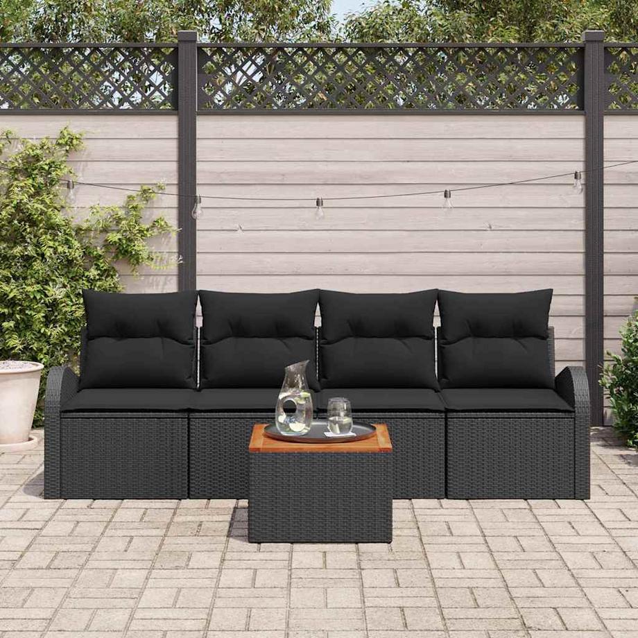 VidaXL Set Divano da Giardino Polyrattan  