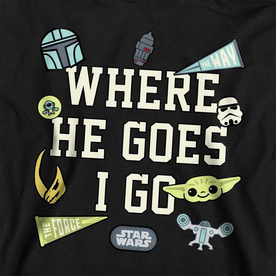 Star Wars: The Mandalorian  Sweat À Capuche Motif Grogu Where He Goes Badges 
