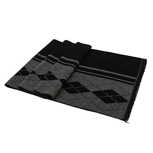 Only-bags.store Sciarpa invernale calda morbida a quadri in maglia  