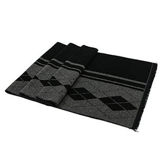 Only-bags.store Écharpe d'hiver chaude douce tricotée à carreaux  