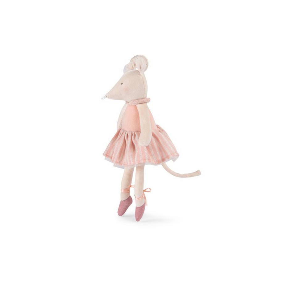 Moulin Roty  peluche souris rose, La Petite Ecole de Danse, Moulin Roty 
