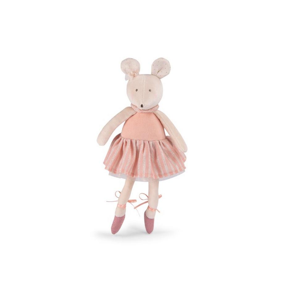 Moulin Roty  peluche souris rose, La Petite Ecole de Danse, Moulin Roty 