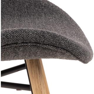 mutoni Chaise de salle à manger Norvège anthracite naturel (1 pièce)  