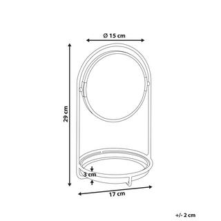 Beliani  Miroir de table en Métal Glamour INDRE 