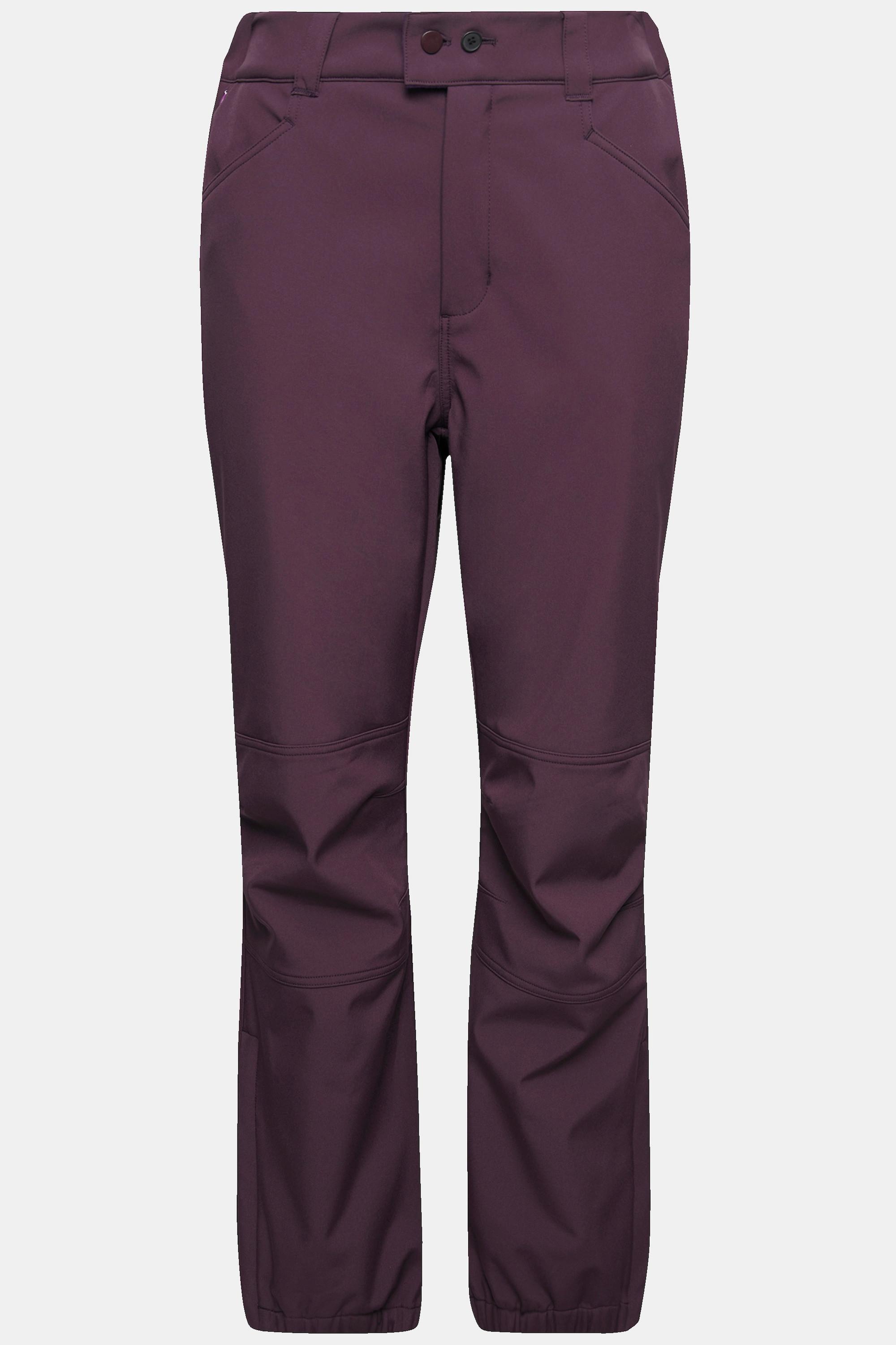 Ulla Popken  Pantalon Softshell déperlant, avec doublure en polaire et genoux préformés 