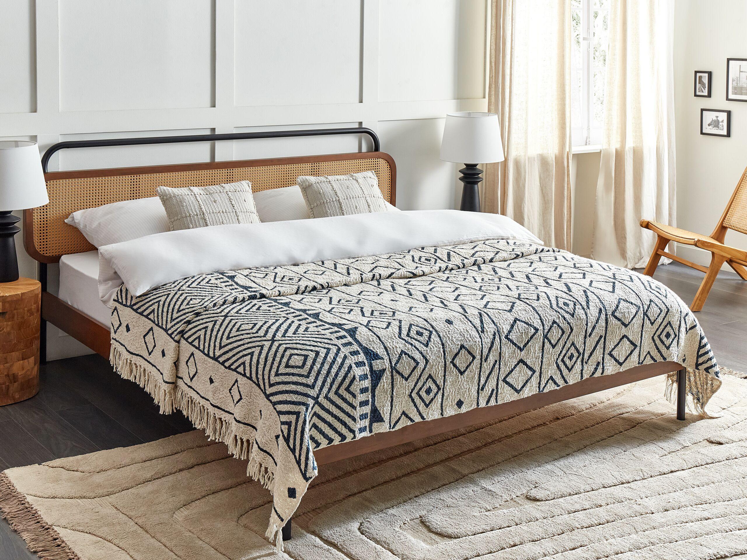 Beliani NAJUY Couverture Classique en Coton  