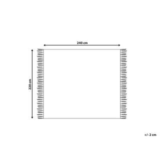 Beliani Couverture en Coton Traditionnel NAJUY  