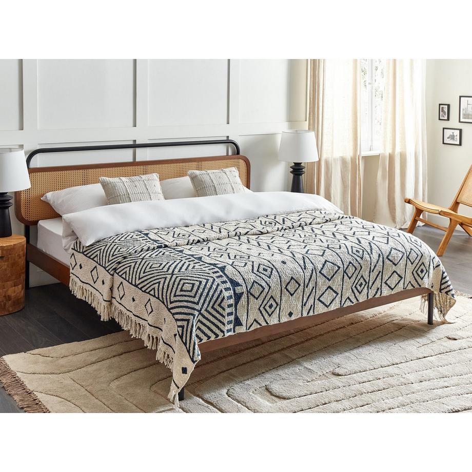 Beliani NAJUY Couverture Classique en Coton  