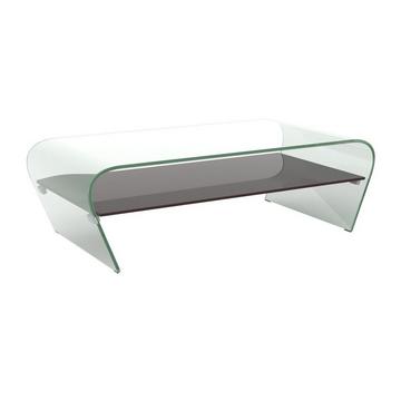 Couchtisch mit Glas Design Transparent KELLY