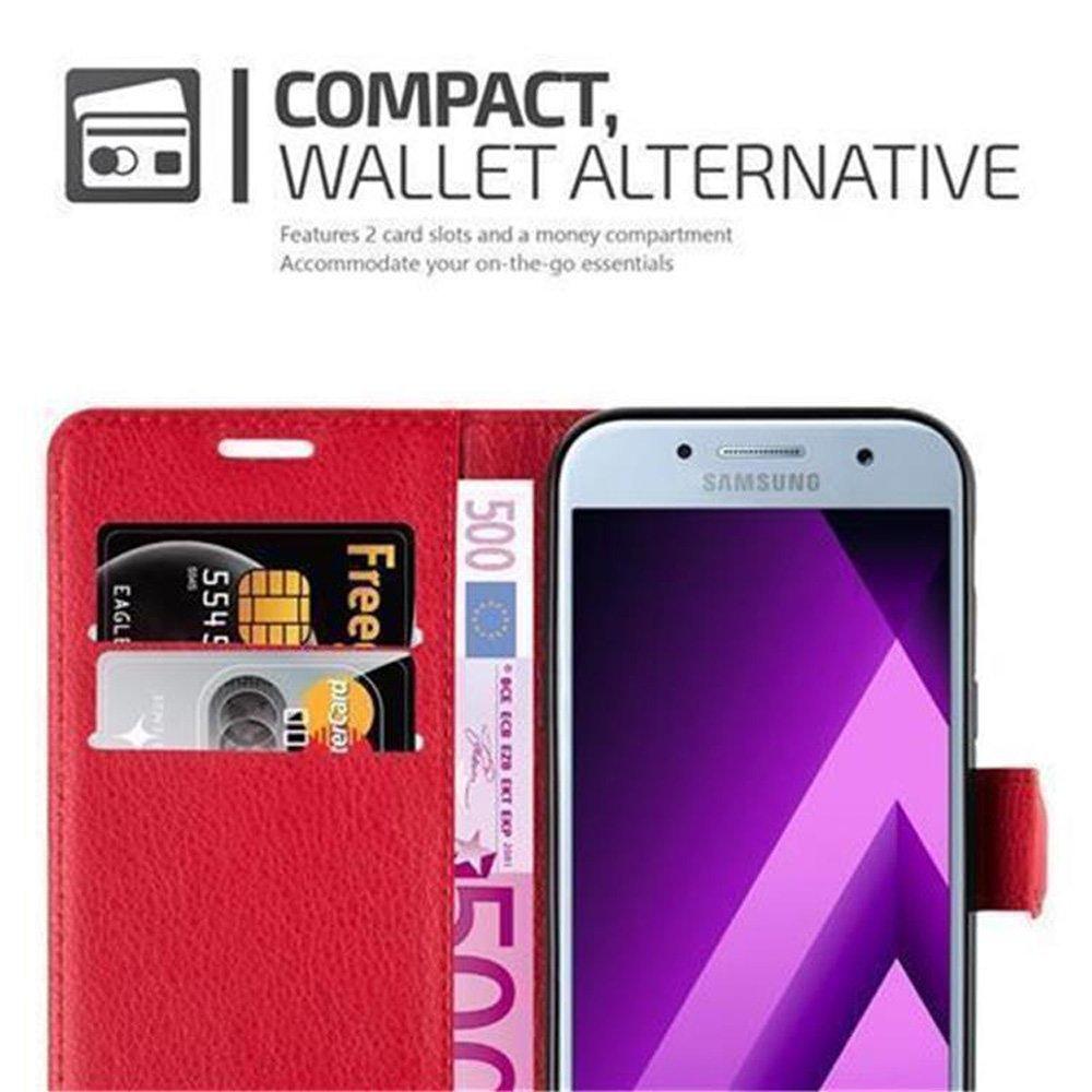 Cadorabo  Housse compatible avec Samsung Galaxy A3 2017 - Coque de protection avec fermeture magnétique, fonction de support et compartiment pour carte 