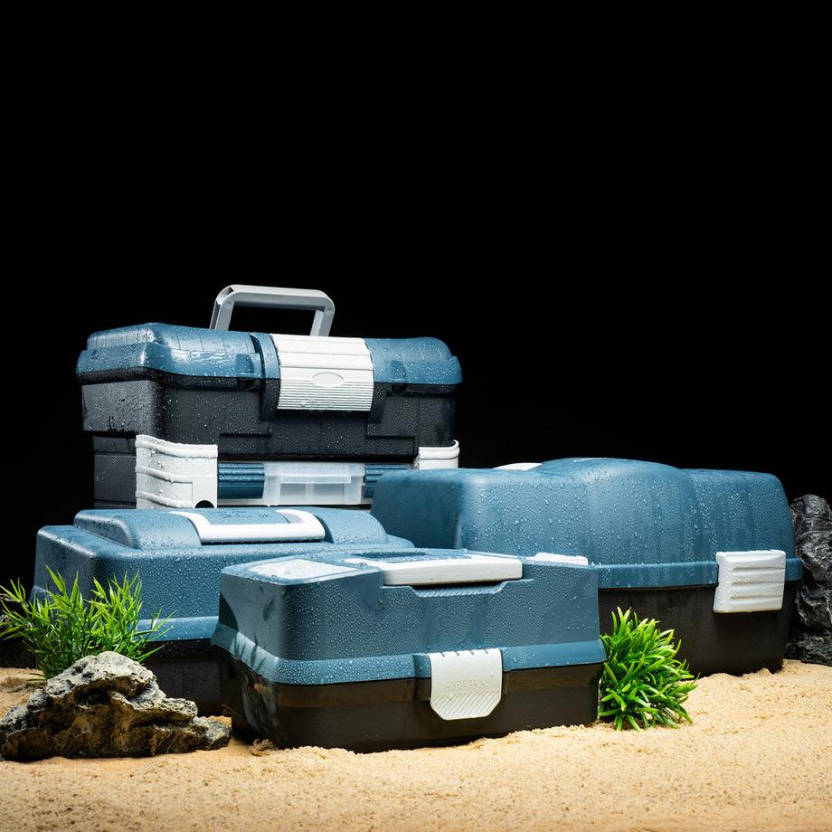 CAPERLAN  Boîte de rangement 2 niveaux 