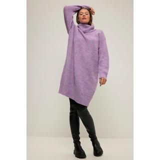 Studio Untold  Strick-Minikleid, oversized, Rollkragen, Langarm 