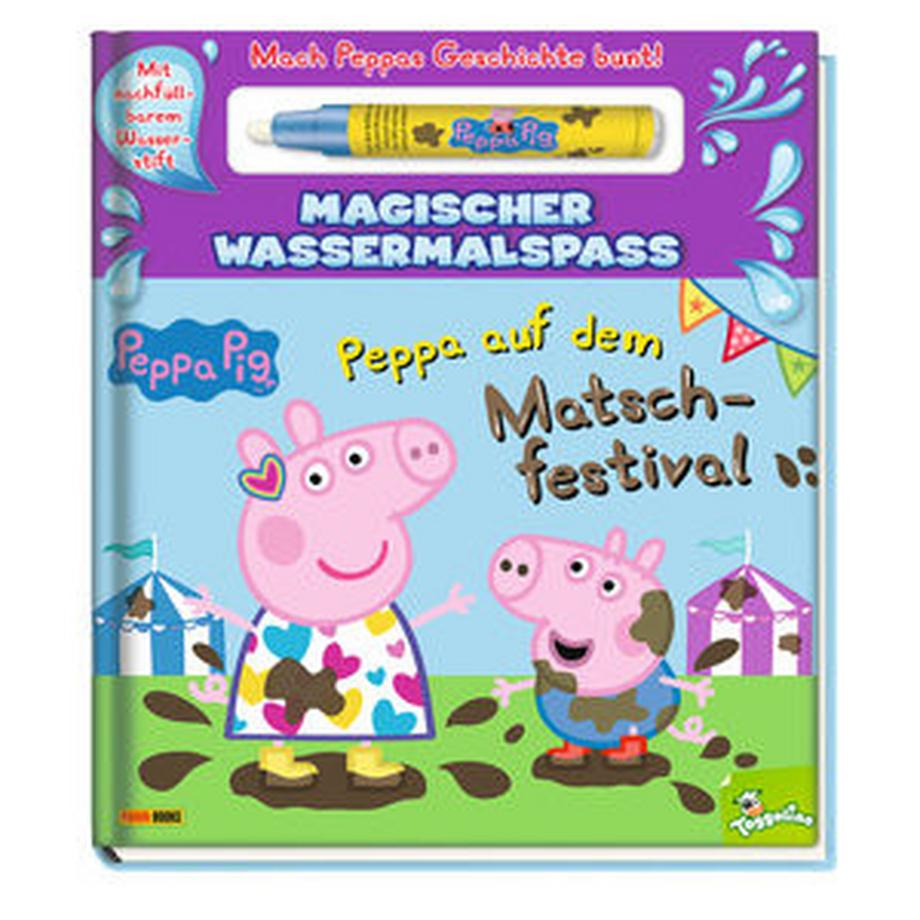 Panini  Peppa Pig: Peppa auf dem Matschfestival - Magischer Wassermalspaß 