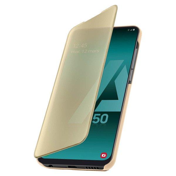 Avizar  Clear View Cover Samsung Galaxy A50 Gold 