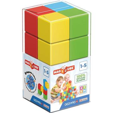 Magicube 8 Würfel Magnetisches Konstruktionsspielzeug für Kinder Line Lernspiel aus 100% Recyclingkunststoff