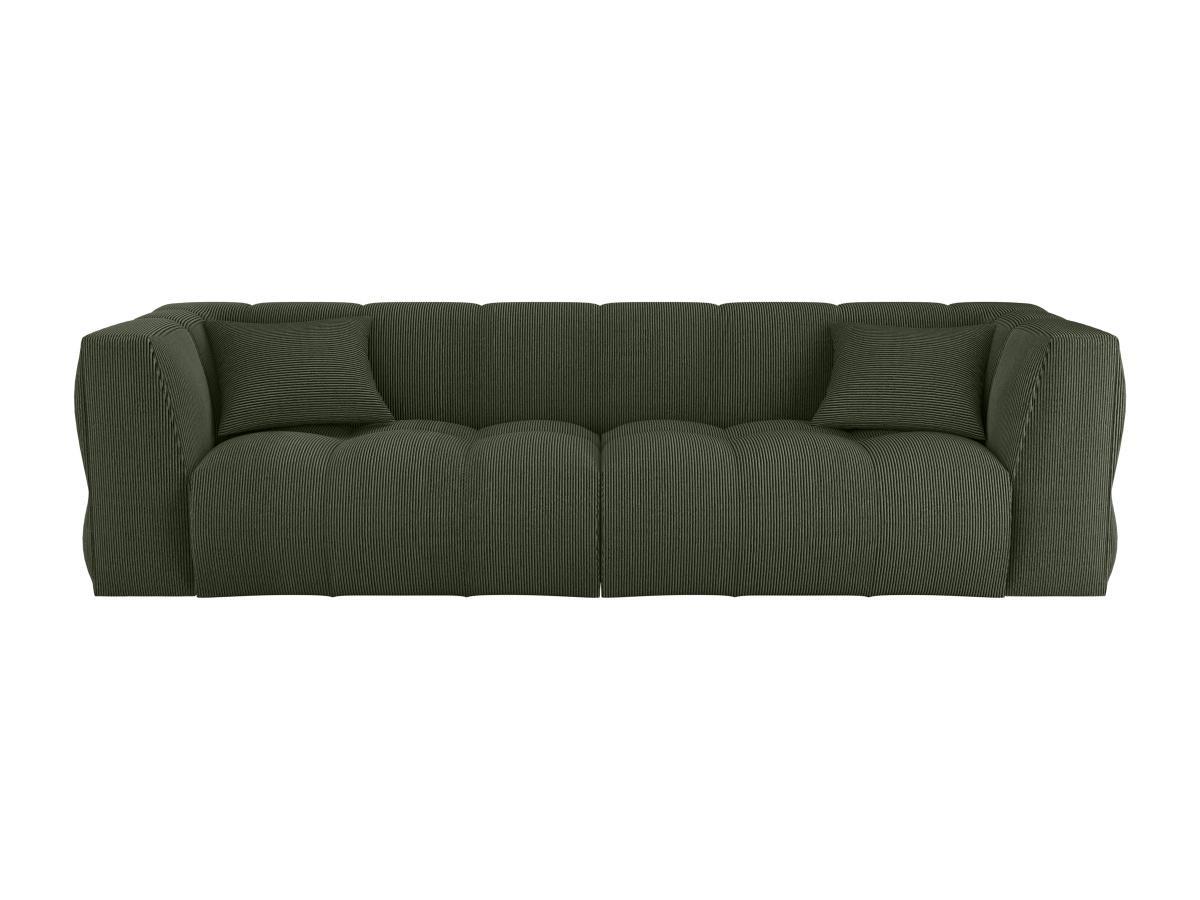 Maison Céphy Sofa 4-Sitzer - Cord - Grün - NAEMIA von Maison Céphy  