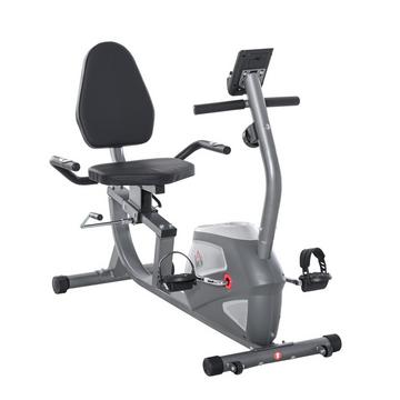 Liegeergometer Mit Lcd-Anzeige 8 Stufig Einstellbarem Magnetwiderstand Nutzergewicht Bis 110 Kg Metall Abs 136X62,5X38Cm