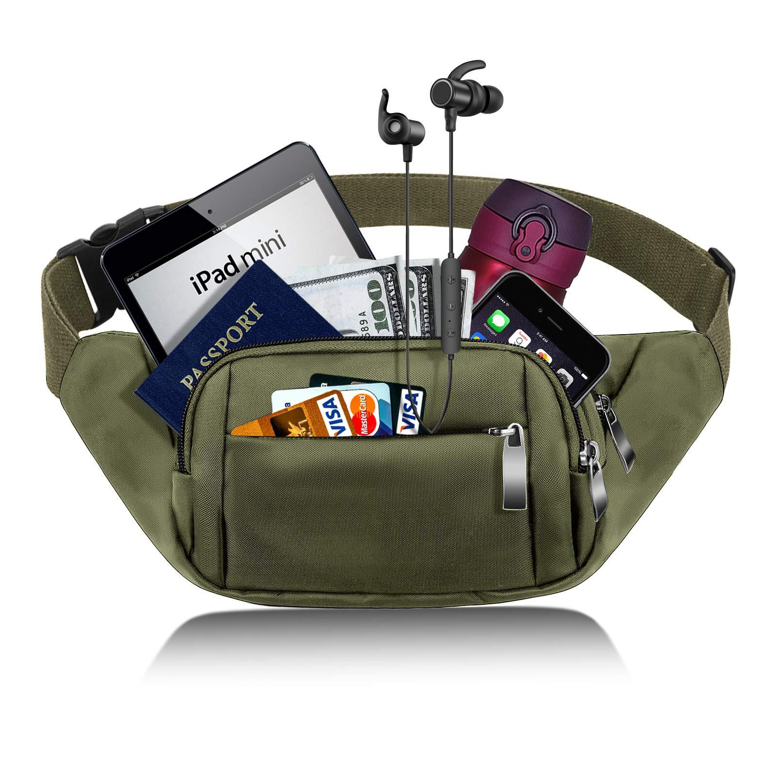 Only-bags.store Wasserdichte Gürteltasche mit grossem Fassungsvermögen  