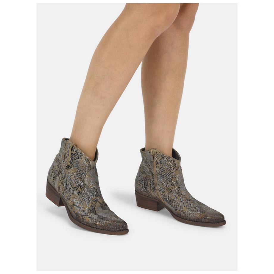 Felmini Snake Print Stiefelette  