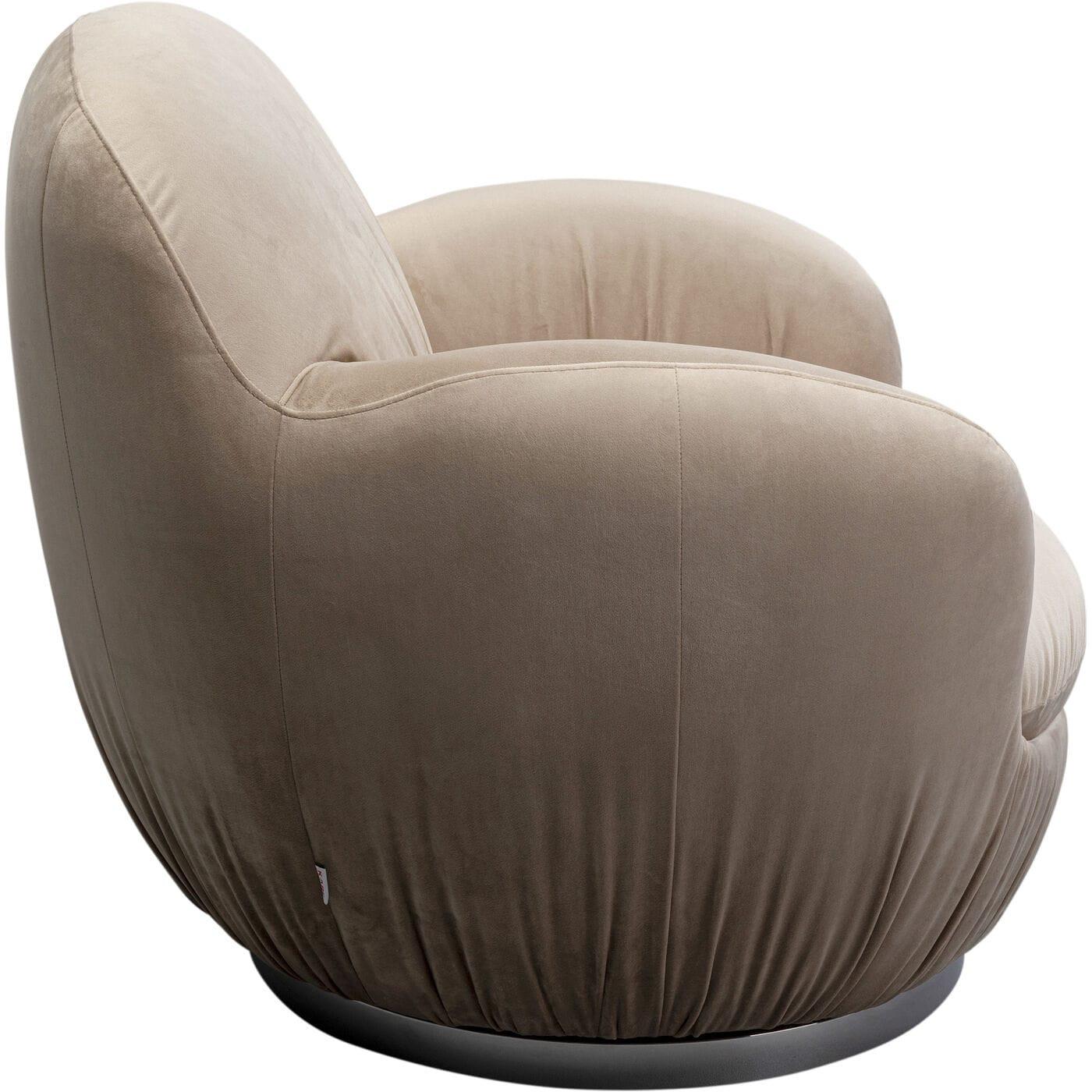 KARE Design Chaise pivotante Nube gris  