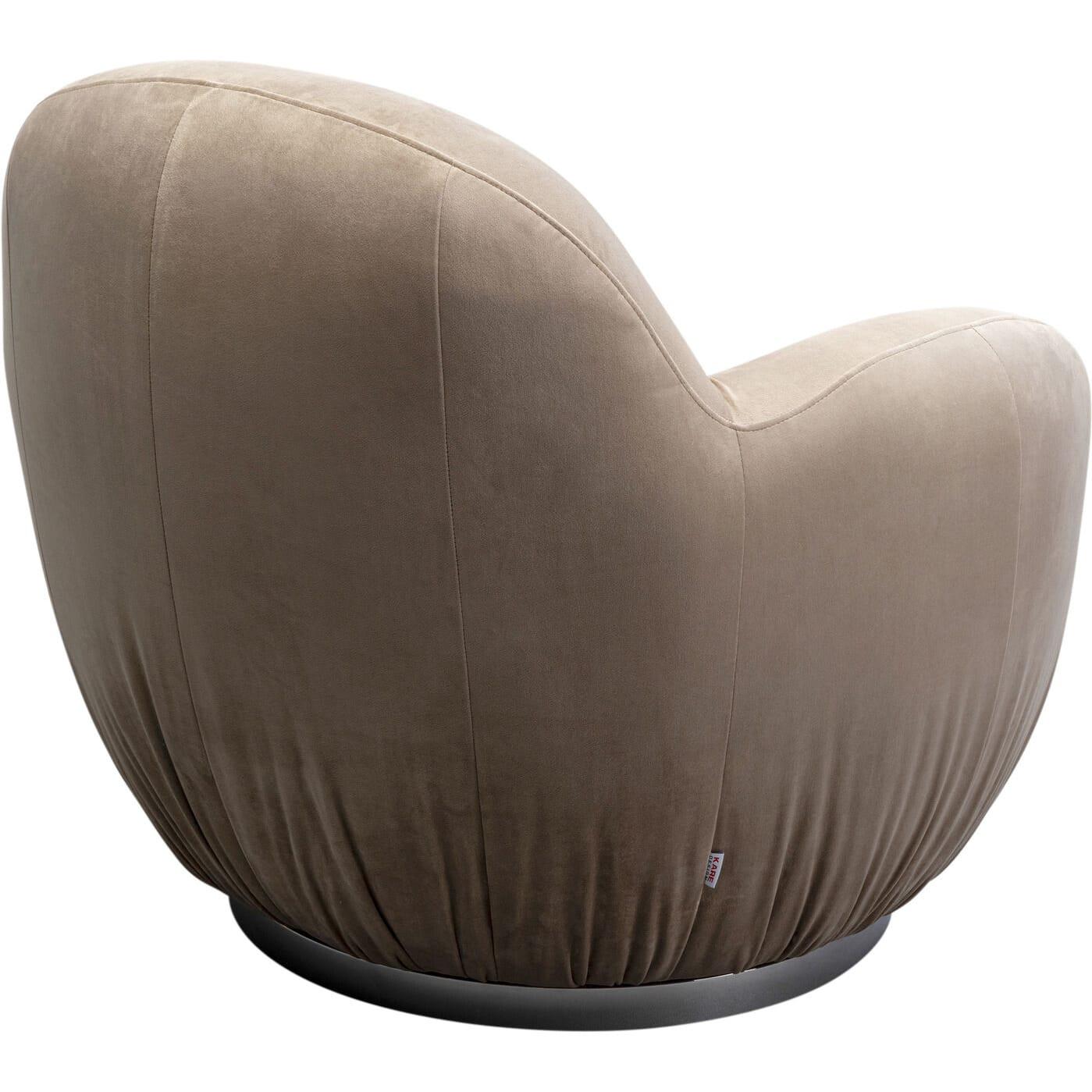 KARE Design Chaise pivotante Nube gris  