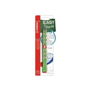 STABILO Bleistift EASYgraph S HB B-53117-10 grün, R 2 Stück