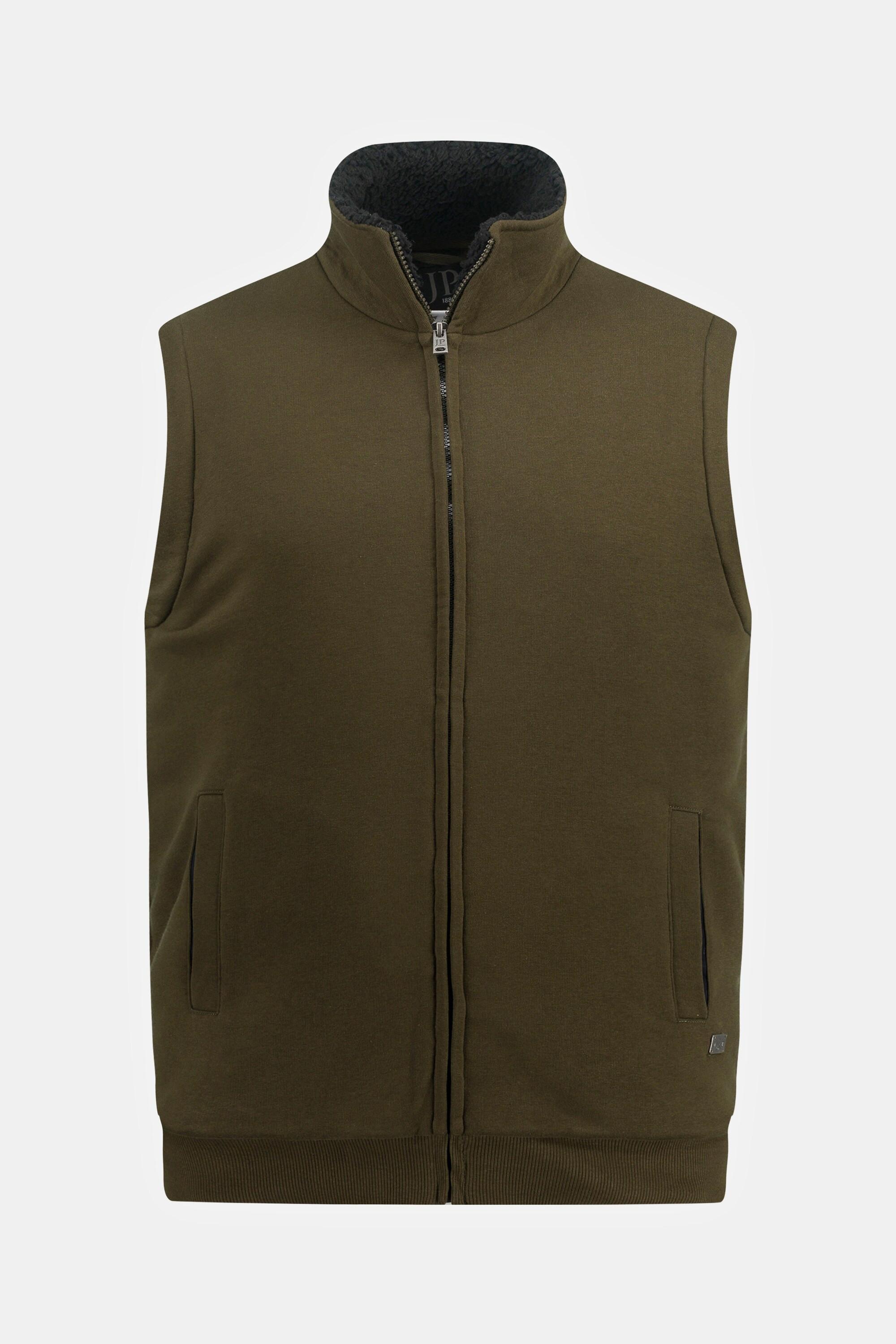 JP1880  Gilet molletonné à col montant, doublure polaire, label OEKO-TEX, disponible jusqu'au 8 XL 