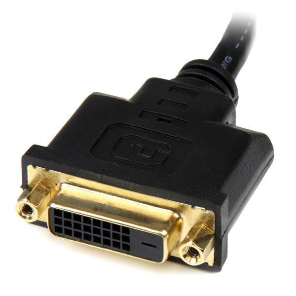 STARTECH.COM  StarTech.com HDMI-auf-DVI-D Videoadapterkabel 20cm - HDMI-Stecker auf DVI-Buchse 