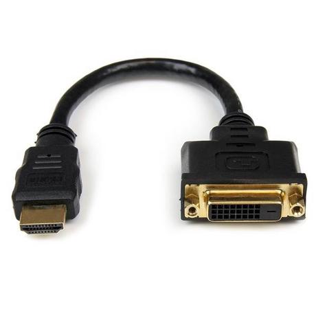 STARTECH.COM  StarTech.com HDMI-auf-DVI-D Videoadapterkabel 20cm - HDMI-Stecker auf DVI-Buchse 