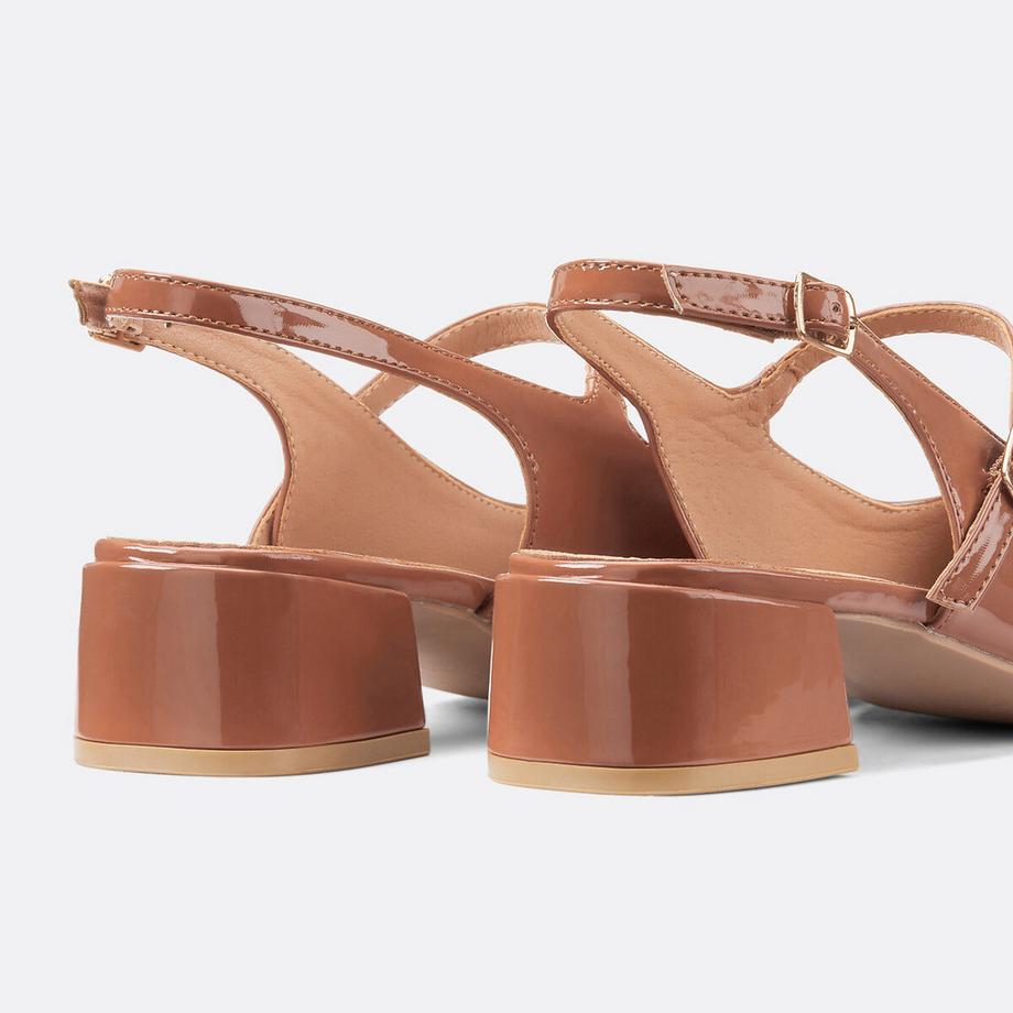 La Redoute Collections Ballerines Sling à Petit Talon Ballerines babies vernies à petit talon 