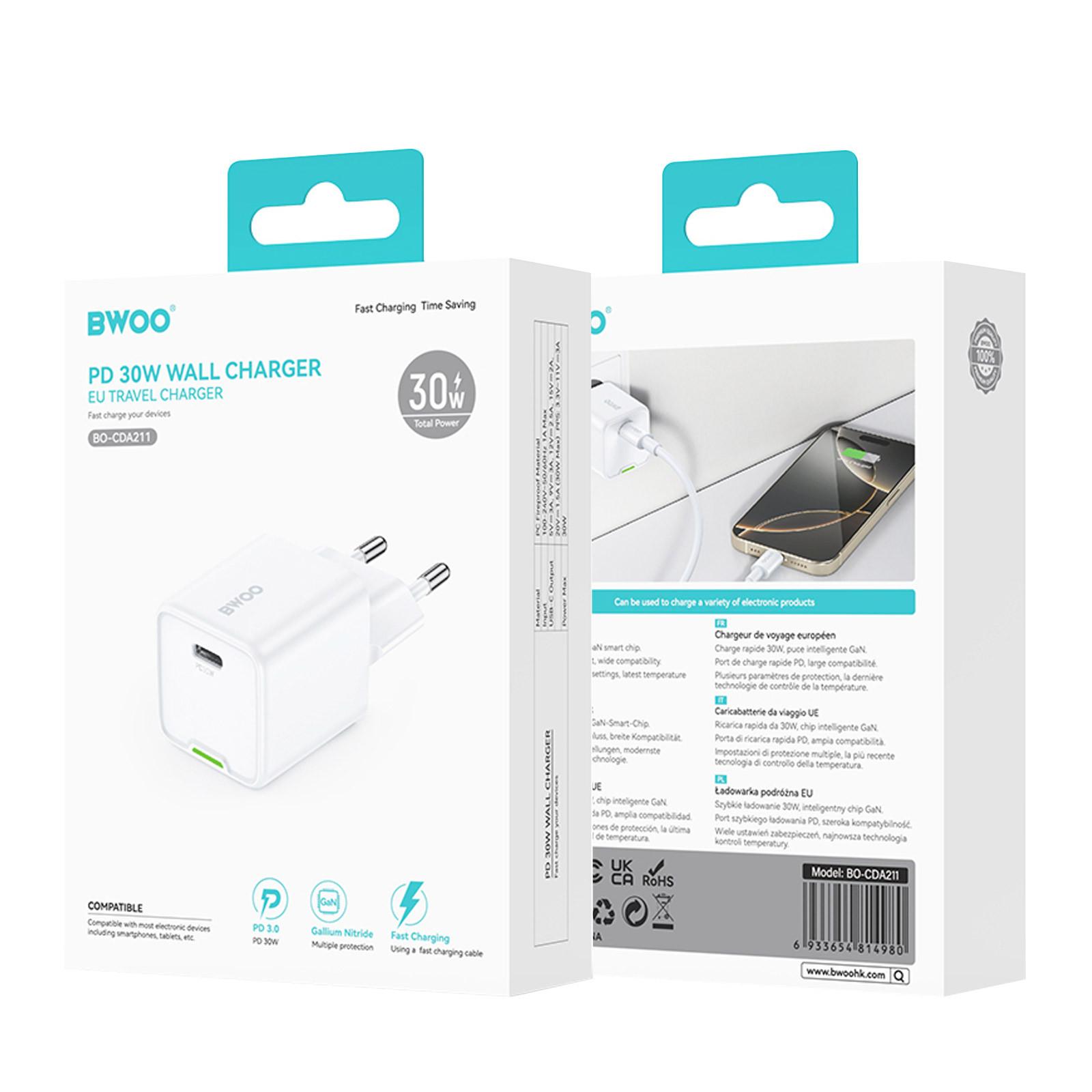 Avizar  Caricatore GaN USB-C 30W PD PPS compatto leggero 