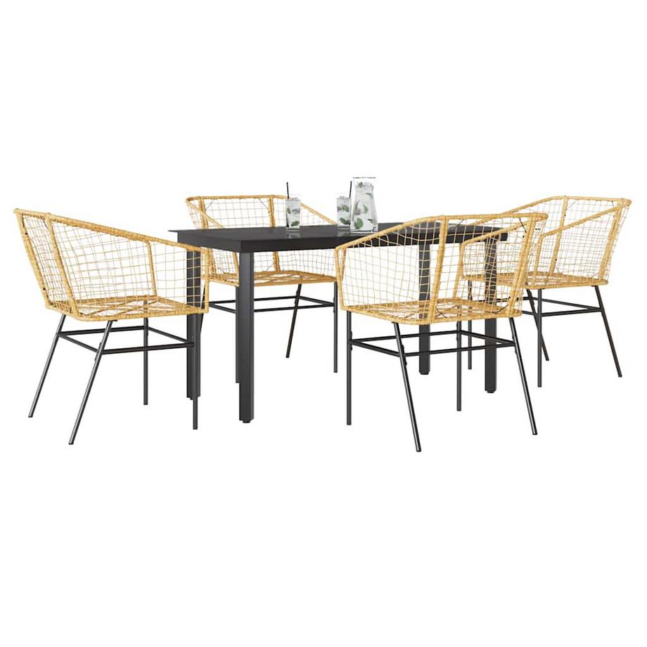 VidaXL Garten essgruppe rattan  