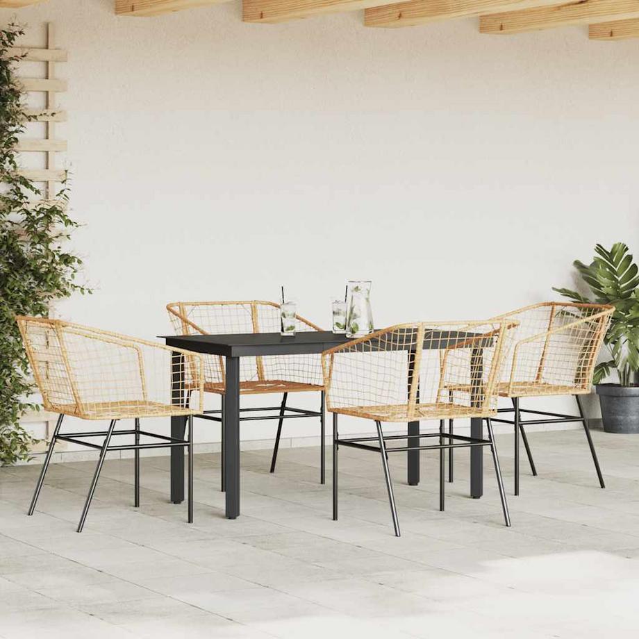 VidaXL Garten essgruppe rattan  
