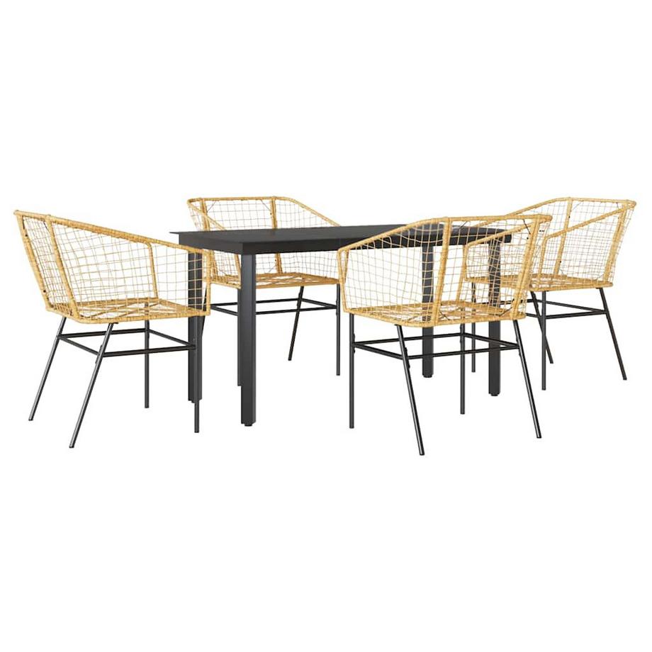 VidaXL Garten essgruppe rattan  