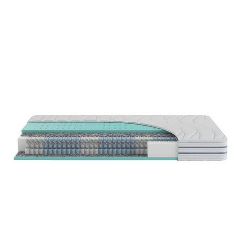 Mara Vital Sky S2 Boxspringmatratze 7-Zonen mit gebohrter Auflage, 60°C waschbarer Bezug  