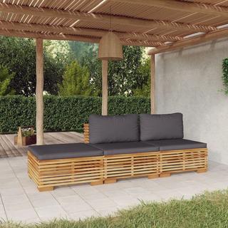 VidaXL set divani da giardino Teak riciclato  