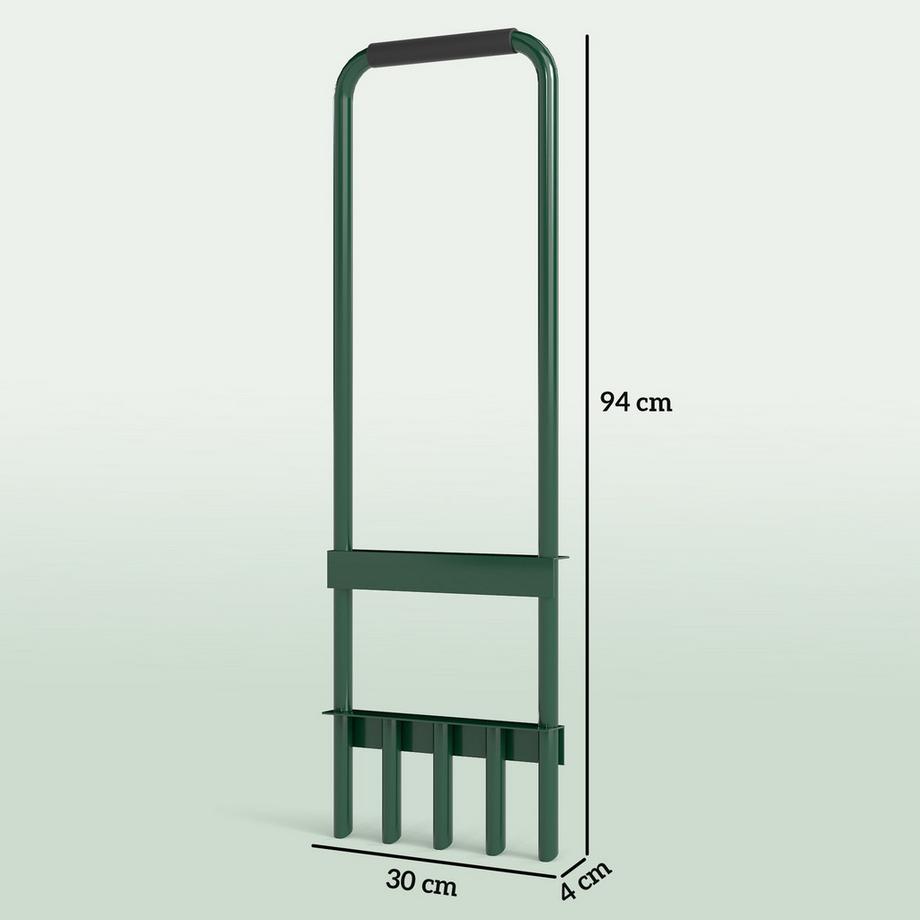 Northio  Rasenlüfter Aerifizierer für Rasen 30cm Breite Manuell Rasenbelüfter mit rutschfest Griff, Gartengeräten Bodenschiene, Vertikutierer Rasenspecht, Boden Belüftung Rasenpflege für Garten Höfe | 