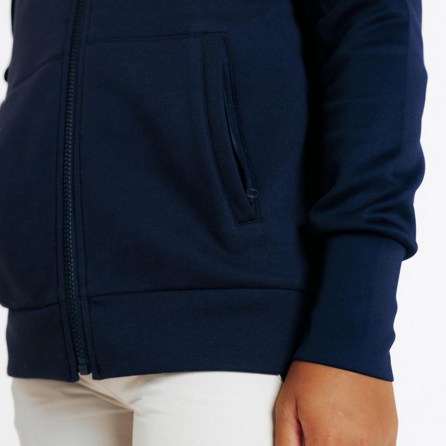FOUGANZA  Reit-Sweatjacke 500 Kinder marineblau 