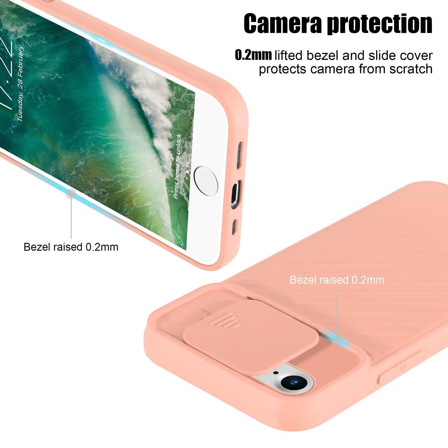 Cadorabo  Hülle für Apple iPhone 7  7S  8  SE 2020 TPU Silikon und Kameraschutz 