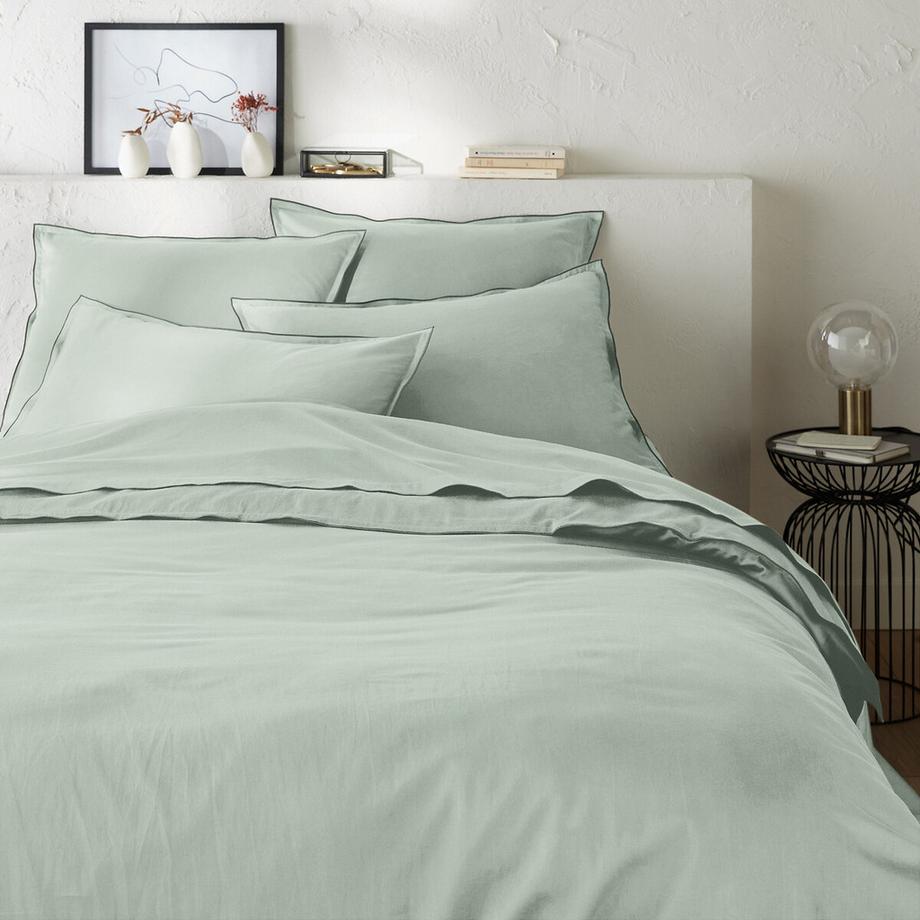 La Redoute Intérieurs Victor Uni Satin de Coton Taie d'Oreiller  