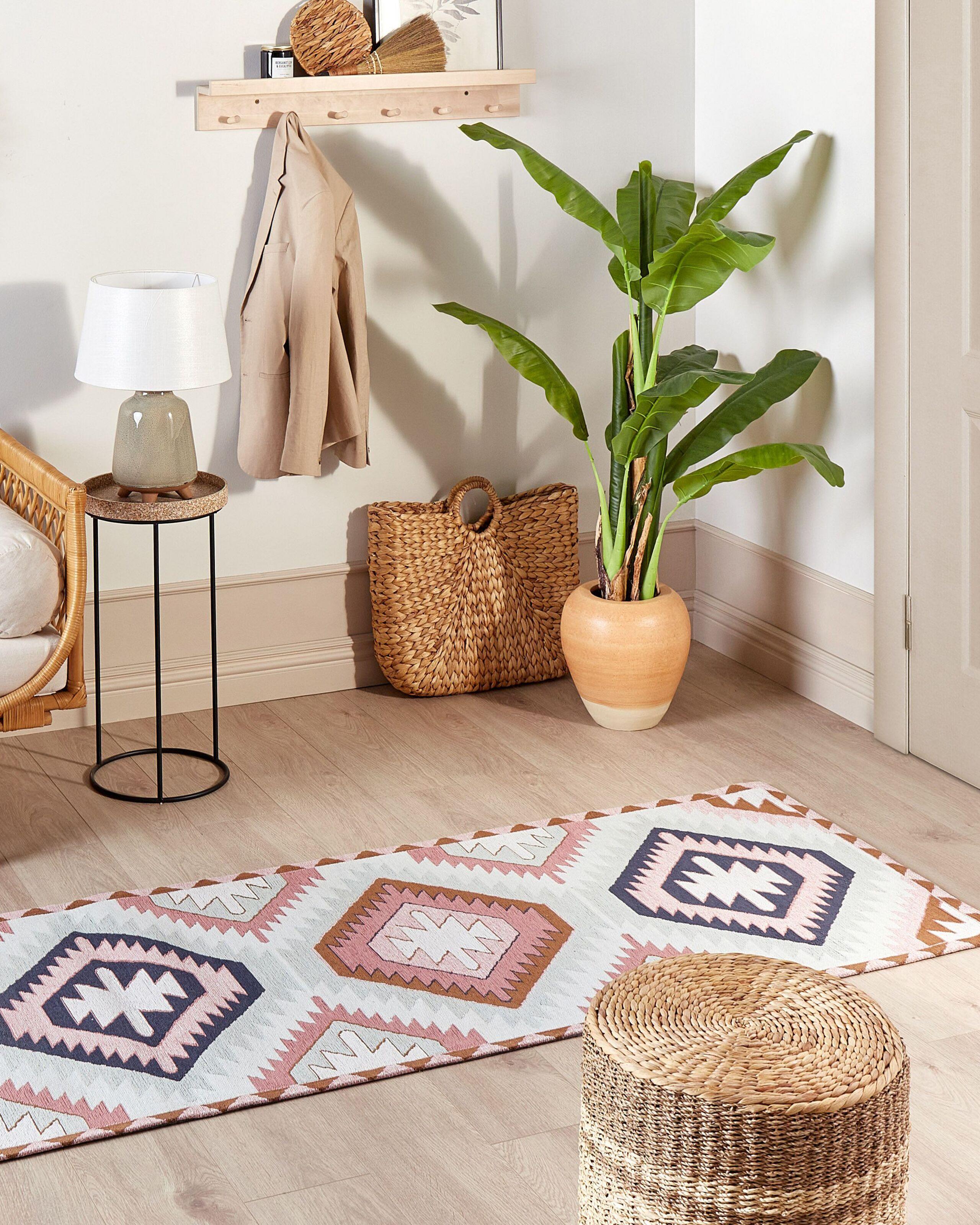 Beliani Teppich aus Baumwolle Modern BESLER  