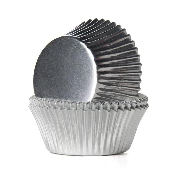 Decora  Stampi per cupcake argento, 60 pezzi 