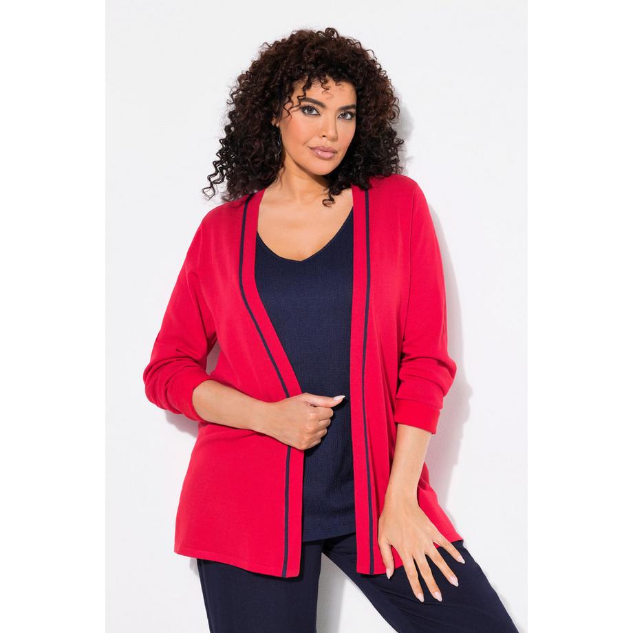 Ulla Popken Cardigan Col Châle Manches Longues  