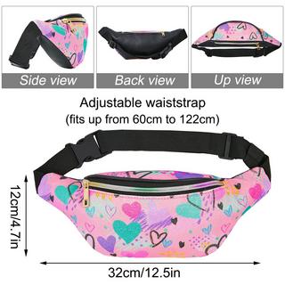 Only-bags.store Kinder Glitzer Sport Bauchtasche mit Lederimitat  