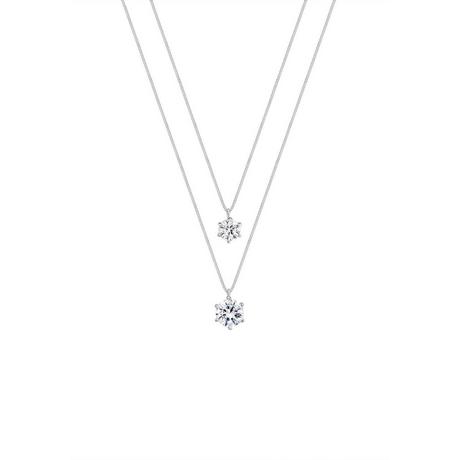 Elli  Halskette Layer Kristall Anhänger 